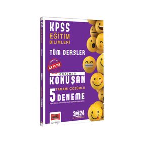 2024 KPSS Eğitim Bilimleri Tüm Dersler Tamamı Çözümlü Konuşan 5 Deneme Yargı Yayınları