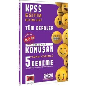 2024 KPSS Eğitim Bilimleri Tüm Dersler Tamamı Çözümlü Konuşan 5 Deneme Yargı Yayınları