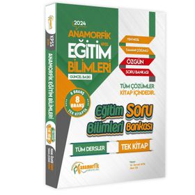 2024 KPSS Eğitim Bilimleri Tüm Dersler Tek Kitap Çözümü İçinde Soru Bankası Anamorfik Yayınları