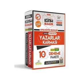 2024 KPSS Eğitim Bilimleri Yazarlar Karması Türkiye Geneli Dijital Çözümlü 10 Deneme İnformal Yayınları