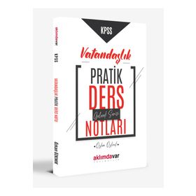 2024 KPSS Gelecek Serisi Vatandaşlık Pratik Ders Notları Aklımdavar Yayıncılık