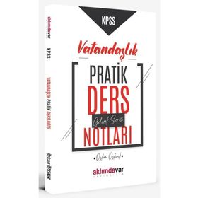 2024 KPSS Gelecek Serisi Vatandaşlık Pratik Ders Notları Aklımdavar Yayıncılık