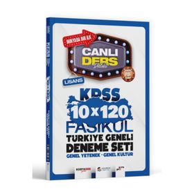 2024 KPSS Genel Kültür Genel Yetenek 10 x 120 Fasikül Türkiye Geneli Deneme Seti - Akademi Denizi