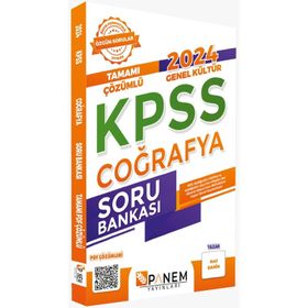 2024 KPSS Genel Kültür Tamamı Çözümlü Coğrafya Soru Bankası Panem Yayınları
