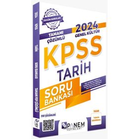 2024 KPSS Genel Kültür Tamamı Çözümlü Tarih Soru Bankası Panem Yayınları