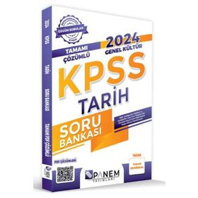 2024 KPSS Genel Kültür Tamamı Çözümlü Tarih Soru Bankası Panem Yayınları