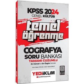 2024 KPSS Genel Kültür Temel Öğrenme Coğrafya Tamamı Çözümlü Soru Bankası Yediiklim Yayınları