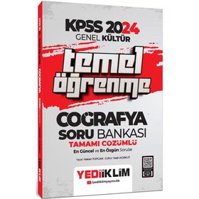 2024 KPSS Genel Kültür Temel Öğrenme Coğrafya Tamamı Çözümlü Soru Bankası Yediiklim Yayınları