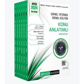 2024 KPSS Genel Yetenek Genel Kültür Önlisans Konu Anlatımlı Modüler Set