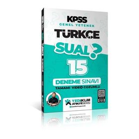 2024 KPSS Genel Yetenek Sual Türkçe Tamamı Video Çözümlü 15 Deneme - Yediiklim Yayınları