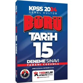 2024 KPSS GK Börü Tarih Tamamı Çözümlü 15 Deneme - Yediiklim Yayınları