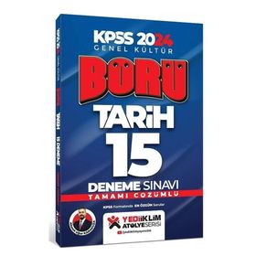 2024 KPSS GK Börü Tarih Tamamı Çözümlü 15 Deneme - Yediiklim Yayınları