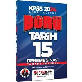 2024 KPSS GK Börü Tarih Tamamı Çözümlü 15 Deneme - Yediiklim Yayınları
