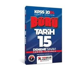 2024 KPSS GK Börü Tarih Tamamı Çözümlü 15 Deneme - Yediiklim Yayınları