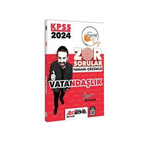 2024 KPSS GK Vatandaşlık Tamamı Çözümlü Zor Sorular HocaWebde Yayınları