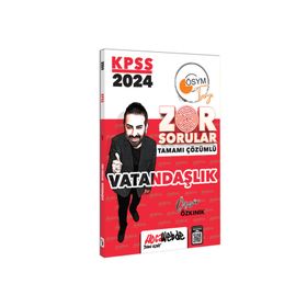 2024 KPSS GK Vatandaşlık Tamamı Çözümlü Zor Sorular HocaWebde Yayınları