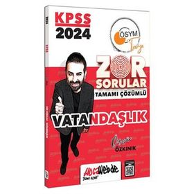 2024 KPSS GK Vatandaşlık Tamamı Çözümlü Zor Sorular HocaWebde Yayınları