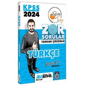 2024 KPSS GY Türkçe Tamamı Çözümlü Zor Sorular HocaWebde Yayınları