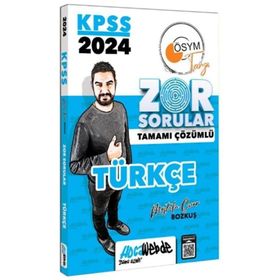 2024 KPSS GY Türkçe Tamamı Çözümlü Zor Sorular HocaWebde Yayınları