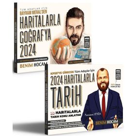 2024 KPSS Haritalarla Tarih ve Coğrafya Seti Benim Hocam Yayınları