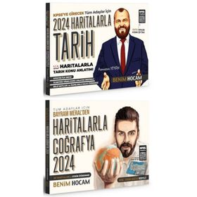 2024 KPSS Haritalarla Tarih ve Coğrafya Seti Benim Hocam Yayınları