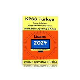 2024 KPSS Lisans Enine Boyuna Türkçe Modüler Kitap Seti