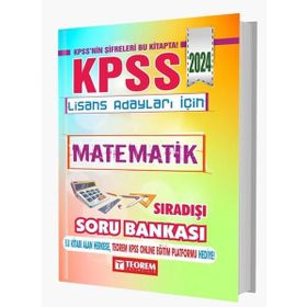 2024 KPSS Lisans Matematik Sıradışı Soru Bankası Teorem Yayınları