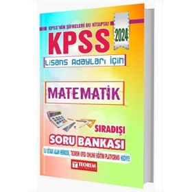 2024 KPSS Lisans Matematik Sıradışı Soru Bankası Teorem Yayınları
