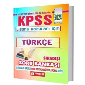 2024 KPSS Lisans Türkçe Sıradışı Soru Bankası Teorem Yayınları