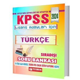 2024 KPSS Lisans Türkçe Sıradışı Soru Bankası Teorem Yayınları
