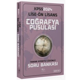2024 KPSS Lise Ön Lisans Coğrafya Pusulası Çözümlü Soru Bankası Barış Salt CBA Yayınları