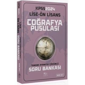 2024 KPSS Lise Ön Lisans Coğrafya Pusulası Çözümlü Soru Bankası Barış Salt CBA Yayınları