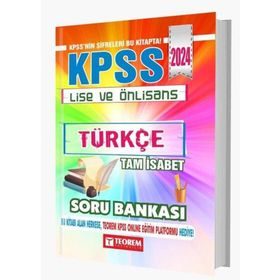 2024 KPSS Lise Ön Lisans Tam İsabet Türkçe Soru Bankası
