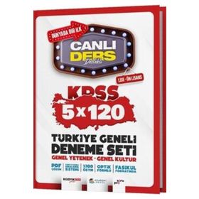 2024 KPSS Lise Ön Lisans Türkiye Geneli 5 x 120 Deneme Seti - Akademi Denizi