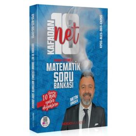 2024 KPSS Matematik Kafadan 10 Net Çözümlü Soru Bankası Metin Şimşek İndeks Akademi Yayıncılık