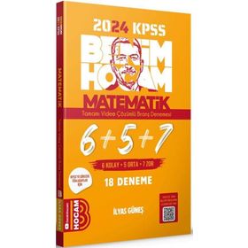 2024 KPSS Matematik Tamamı Çözümlü 6+5+7 Deneme - Benim Hocam Yayınları