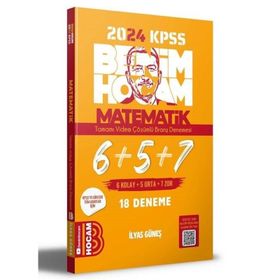 2024 KPSS Matematik Tamamı Çözümlü 6+5+7 Deneme - Benim Hocam Yayınları