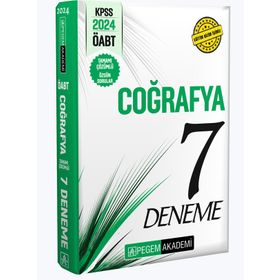 2024 KPSS ÖABT Coğrafya Öğretmenliği Tamamı Çözümlü 7 Deneme Pegem Akademi Yayıncılık