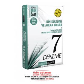 2024 KPSS ÖABT Din Kültürü ve Ahlak Bilgisi İmam Hatip Lisesi Öğretmenliği Tamamı Çözümlü 7 Deneme Pegem Akademi Yayıncılık