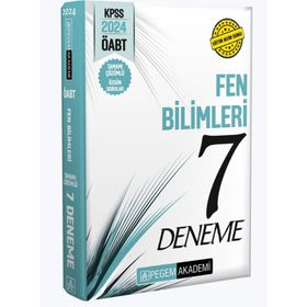2024 KPSS ÖABT Fen Bilimleri Tamamı Çözümlü 7 Deneme Pegem Yayınları