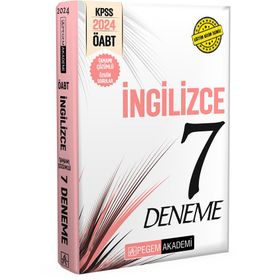 2024 KPSS ÖABT İngilizce Öğretmenliği Tamamı Çözümlü 7 Deneme Pegem Akademi Yayıncılık