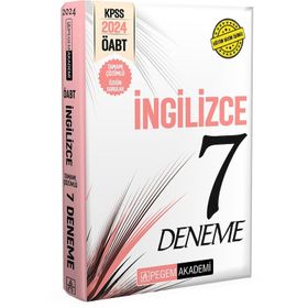 2024 KPSS ÖABT İngilizce Öğretmenliği Tamamı Çözümlü 7 Deneme Pegem Akademi Yayıncılık