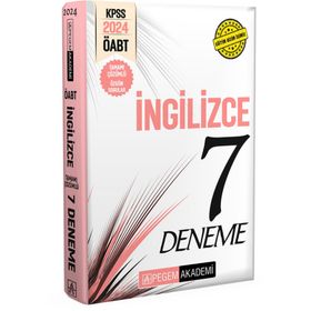 2024 KPSS ÖABT İngilizce Öğretmenliği Tamamı Çözümlü 7 Deneme Pegem Akademi Yayıncılık