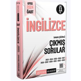 2024 KPSS ÖABT İngilizce Tamamı Çözümlü Çıkmış Sorular Pegem Yayınları