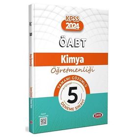 2024 KPSS ÖABT Kimya Öğretmenliği Tamamı Çözümlü 5 Deneme Sınavı - Data Yayınları