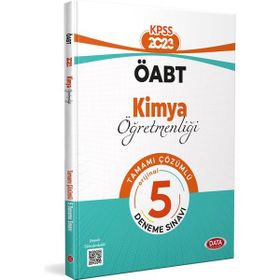 2024 KPSS ÖABT Kimya Öğretmenliği Tamamı Çözümlü 5 Deneme Sınavı - Data Yayınları