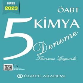 2024 KPSS ÖABT Kimya Tamamı Çözümlü 5 Deneme Öğreti Akademi