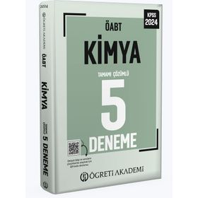 2024 KPSS ÖABT Kimya Tamamı Çözümlü 5 Deneme Öğreti Akademi