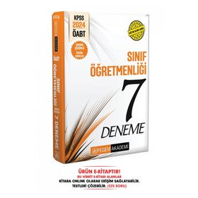 2024 KPSS ÖABT Sınıf Öğretmenliği Tamamı Çözümlü 7 Deneme - Pegem Akademi