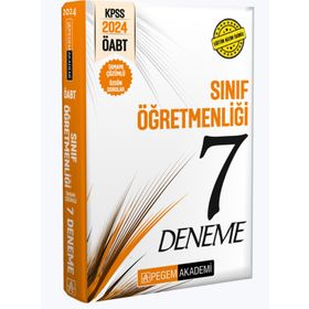 2024 KPSS ÖABT Sınıf Öğretmenliği Tamamı Çözümlü 7 Deneme - Pegem Akademi